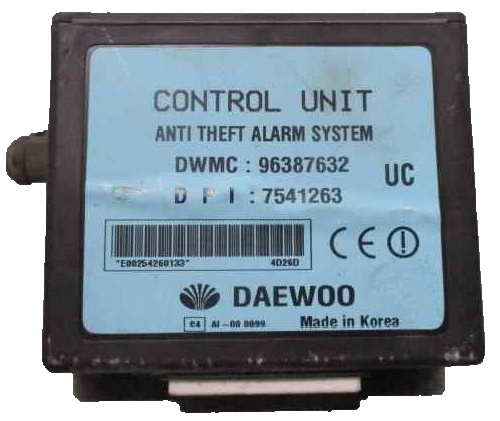 Imobilizator DAEWOO DAEWOO -CUALQUIER MODELO- 96387632 UC / 96387632UC / 754126396387632 UC / 96387632UC / 7541263