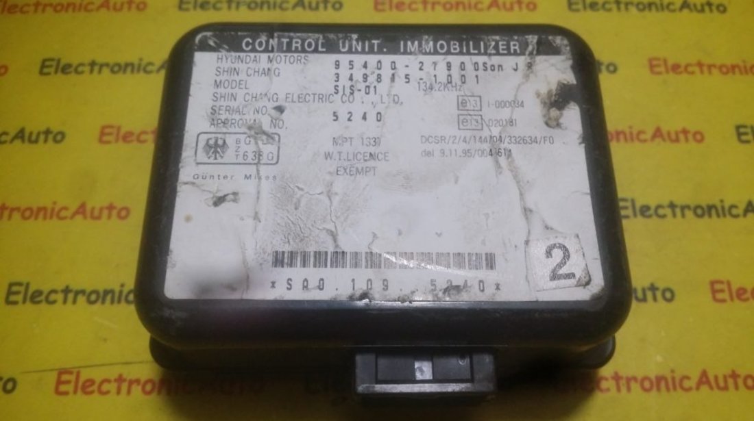 Imobilizator HYUNDAI COUPE 9540027900, 3498151001