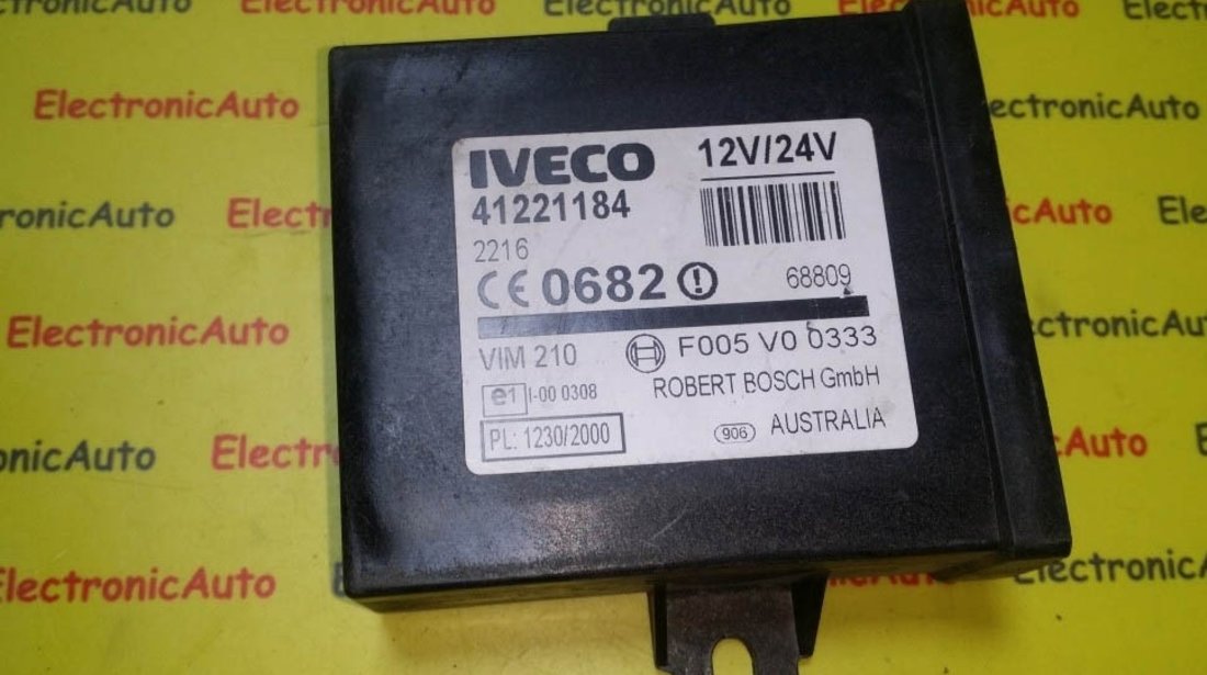 Imobilizator IVECO 41221184 0682 F005V00333