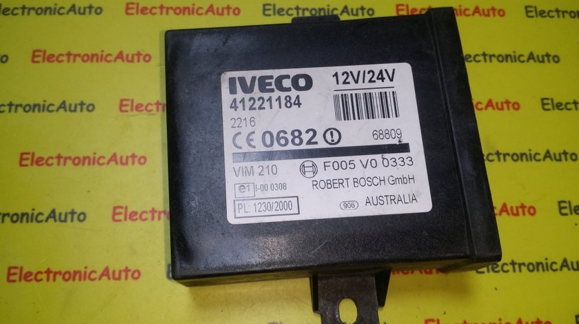 Imobilizator IVECO 41221184 0682 F005V00333