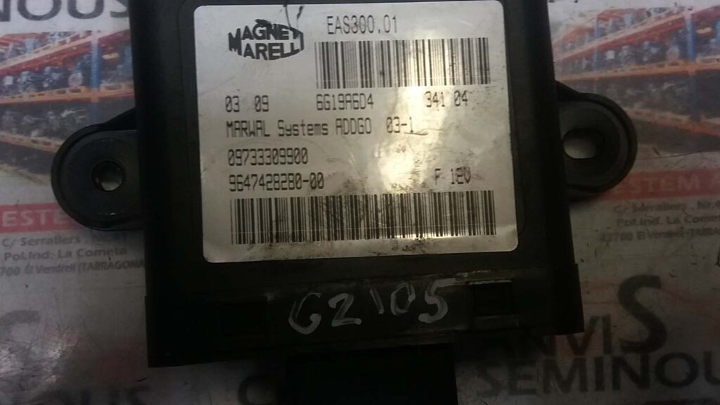 Imobilizator MAGNETI MARELLI PEUGEOT 307 96 474 282 80 / 9647428280 / 0973330990096 474 282 80 / 9647428280 / 09733309900