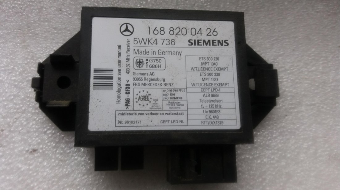 Imobilizator mercedes a-class w168 1.4 b 1997-2004 1688200426