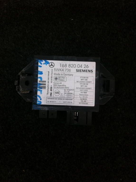 Imobilizator Mercedes-Benz A-Class W168 [1997 - 2001] Hatchback A 160 AT (102 hp)