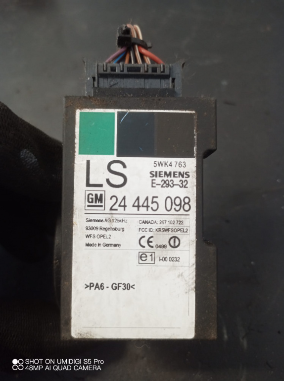Imobilizator , OPEL ASTRA G , 2001 COD -24445098