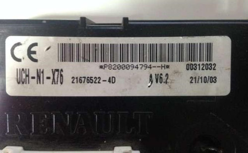 Imobilizator Renault Kangoo P8200094794 H, UCHN1X76
