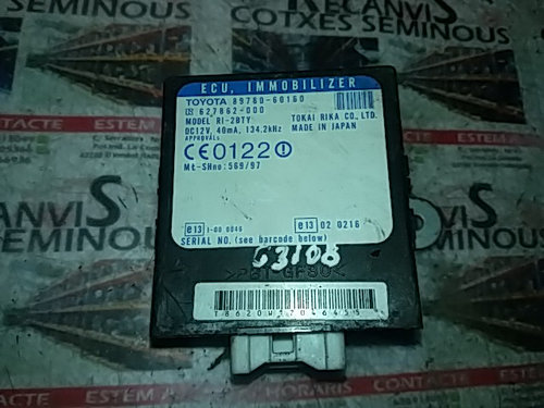 Imobilizator TOYOTA LAND CRUISER 89780-60160 / 89780 60160 / 8978060160 / 627862-000 / 627862 000 / ...