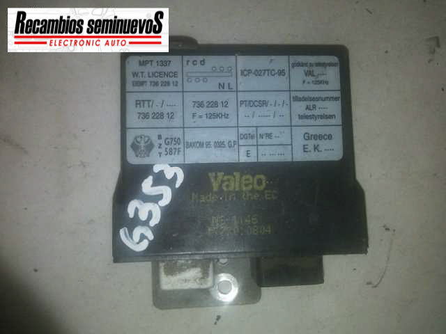 Imobilizator VALEO ROVER ROVER -CUALQUIER MODELO- ICP-027TC-95 / ICP 027TC 95 / ICP027TC95 / 736 228 12 / 73622812ICP-027TC-95 / ICP 027TC 95 / ICP027TC95 / 736 228 12 / 73622812