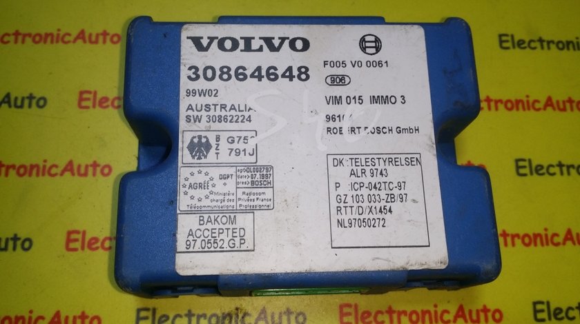 Imobilizator Volvo S40 30864648