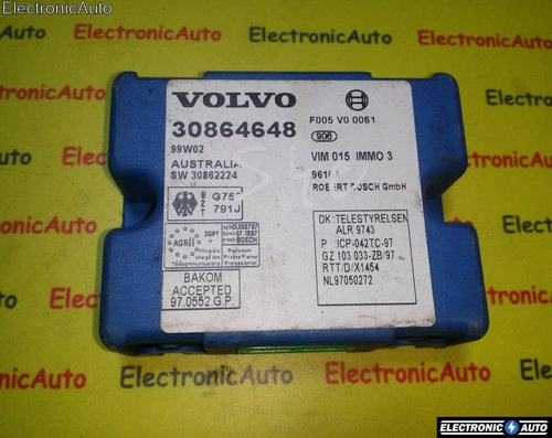 Imobilizator Volvo S40 30864648