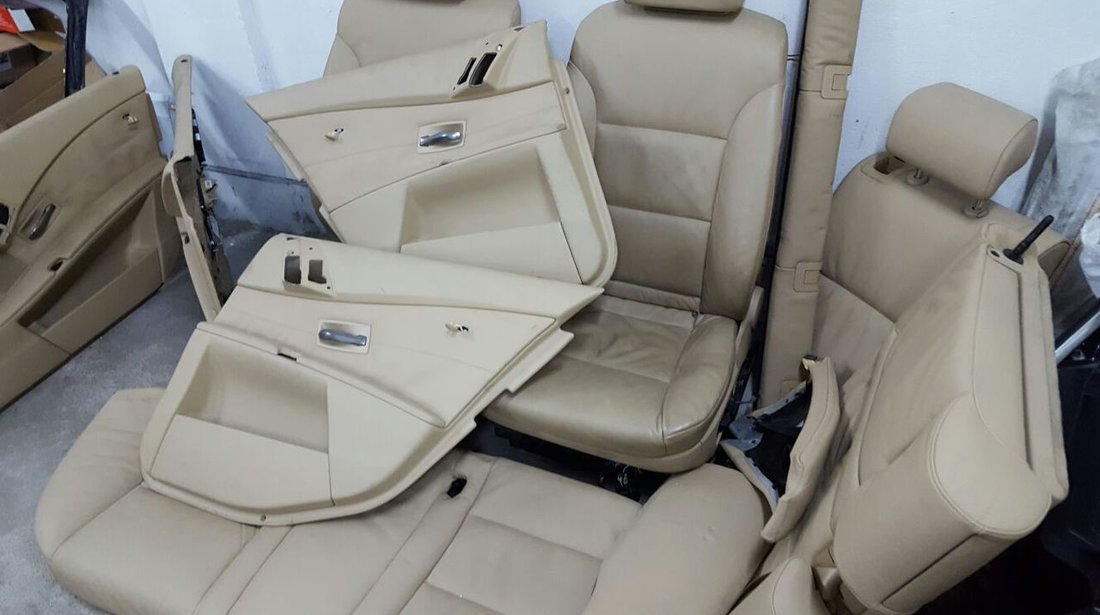 Imterior piele bmw e61 e60 beige complet