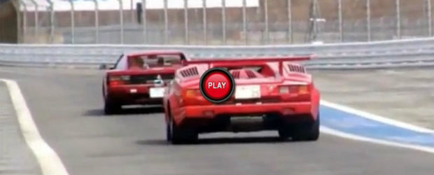 Inapoi in viitor: Lamborghini Countach versus Ferrari Testarossa