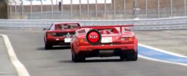Inapoi in viitor: Lamborghini Countach versus Ferrari Testarossa Inapoi in viitor: Lamborghini Countach versus Ferrari Testarossa