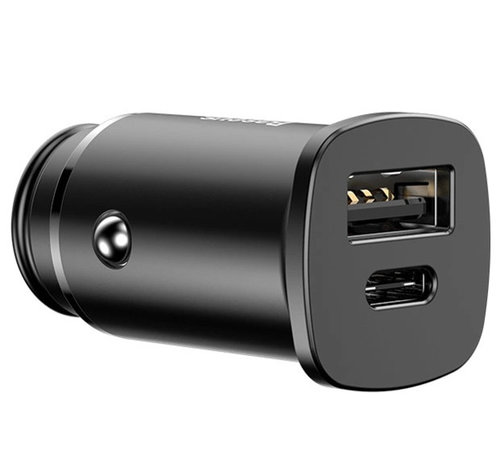 Incărcător Auto Universal Inteligent Baseus Square PPS Smart Car Charger USB Quick Charge 4.0 QC 4...