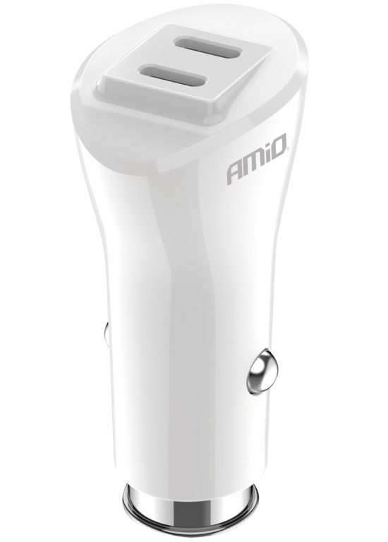 Incarcator Auto 2 x USB-C 40W Amio 03884