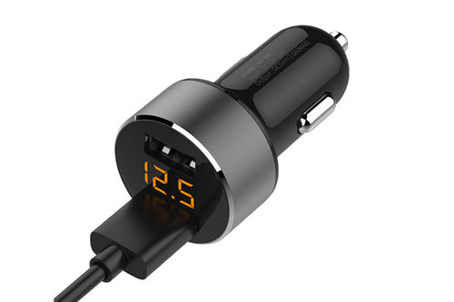 INCARCATOR AUTO 2XUSB 3.6A CU AFISAJ TENSIUNE/PUTERE LED ⭐⭐⭐⭐⭐