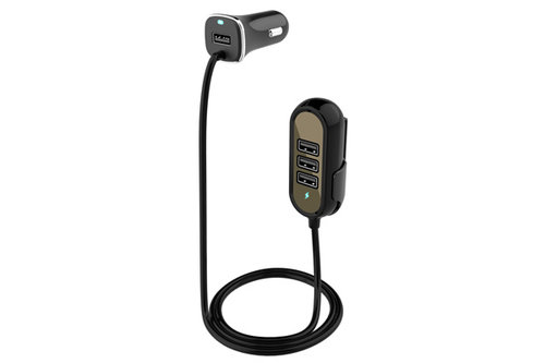 INCARCATOR AUTO 4XUSB 5.8A (2.4A FATA SI 3.4A SPATE) CU EXTENSIE 1.4M ⭐⭐⭐⭐⭐