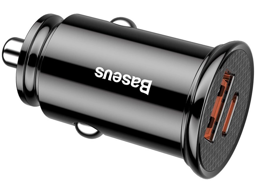 Incarcator Auto Baseus Circular PPS Universal Smart Car Charger USB Quick Charge 4.0 QC 4.0 Si Type-C PD 3.0 Negru SCP CCALL-YS01