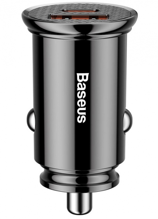 Incarcator Auto Baseus Circular PPS Universal Smart Car Charger USB Quick Charge 4.0 QC 4.0 Si Type-C PD 3.0 Negru SCP CCALL-YS01