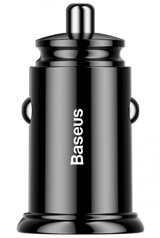 Incarcator Auto Baseus Circular Smart Car Charger 2 x USB QC3.0 Quick Charge 3.0 SCP AFC 30W Negru CCALL-YD01