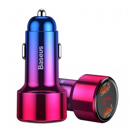 Incarcator Auto Baseus Magic 2 X Usb Qc 3.0 45W Rosu-Albastru 29323
