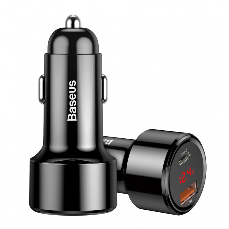 Incarcator Auto Baseus Magic Series PPS USB QC + USB Type C PD 45W Negru CCMLC20C-01