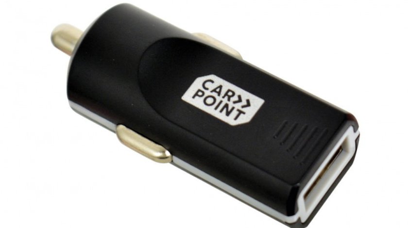 Incarcator auto Fast charge Carpoint pentru USB de la priza auto 12V/ 24V, iesire 5V 2.4A