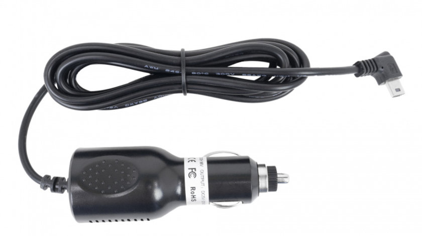 Incarcator auto PNI cu mufa mini USB 12V/24V - 5V 2A, pentru GPS, lungime cablu 190 cm DC-5V