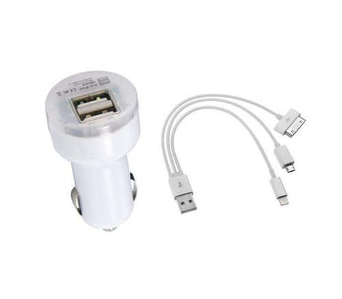 Incarcator Briheta Usb Art Alb Premium + Cabluri
