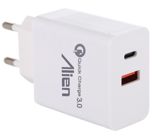 Incarcator Priza 2.4A QC3.0 USB+Tip C