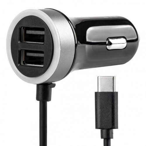 Incarcator Telefon 12/24v Micro C + 2x Usb 2.4a Pch Pro-3 Amio 02058