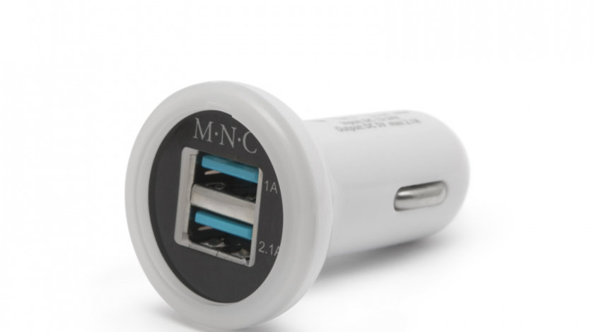 Incarcator USB dublu de la bricheta 2xUSB cod intern: 55027WH