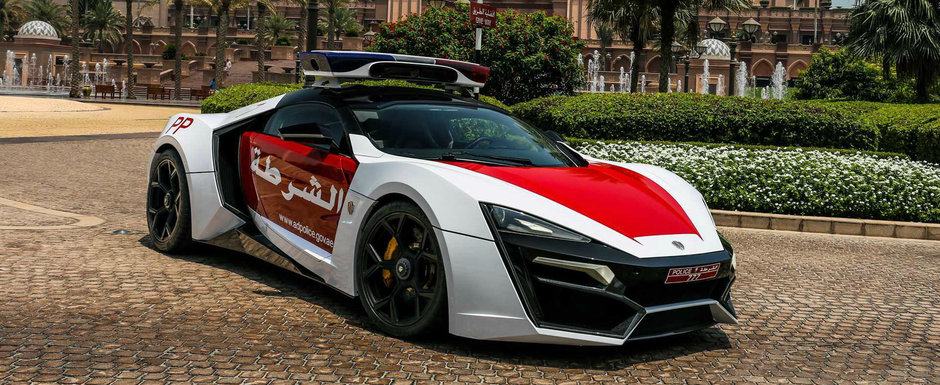 Incearca sa fugi de asta. Politia din Abu Dhabi a primit un Lycan Hypersport, super masina care atinge 400 km/h