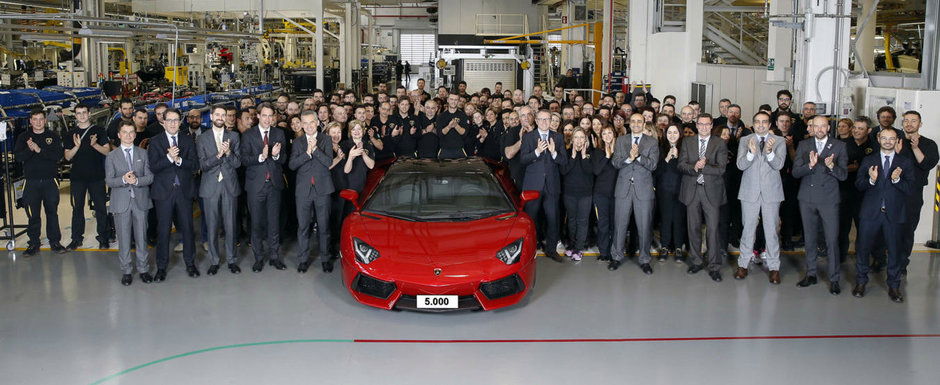 Incepe sa-si piarda din farmec. Lamborghini a produs deja Aventador-ul cu numarul 5.000