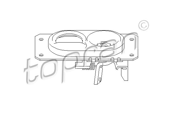 Inchizator capota motor partea de jos (107406 HAN) SEAT,VW