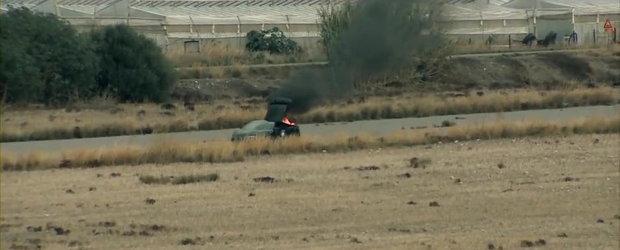 Incident pe pista de drag: Un Lambo de 2.000 CP se aprinde din senin