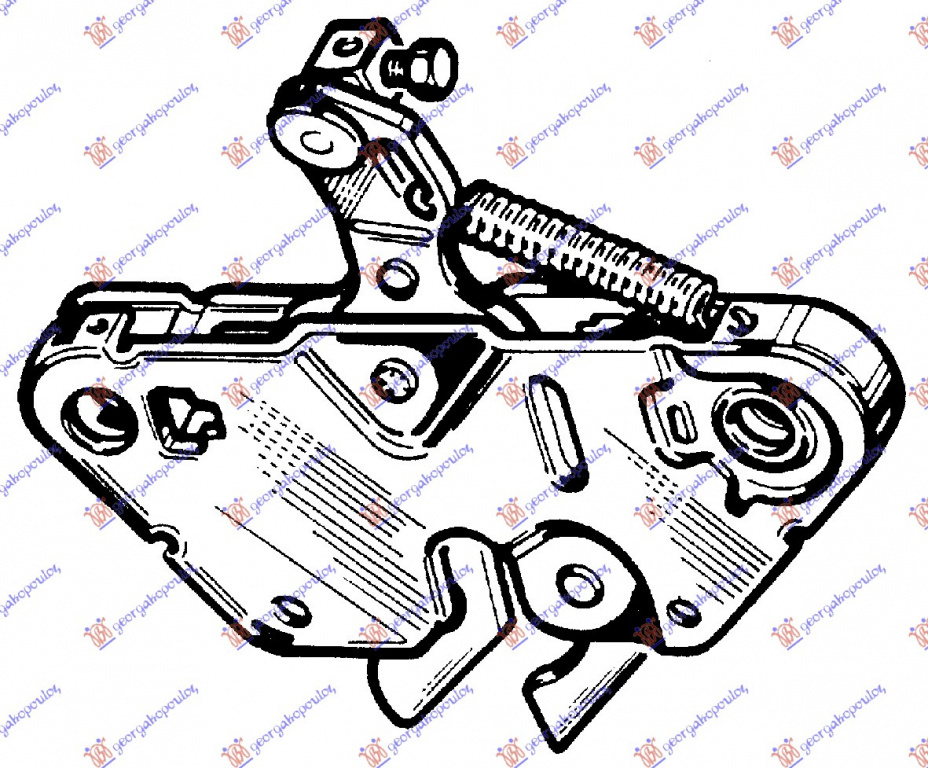 Incuietoare Haion - Iveco Daily 1990 , 93919842