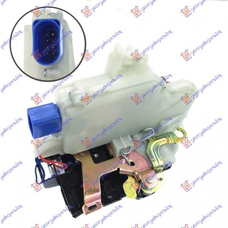 Incuietoare Usa Fata 2pin - Vw Transporter (T6) 2015 , 6x1837014g
