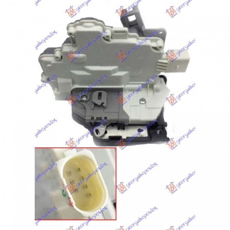Incuietoare Usa Fata Centralizata 6pin - Porsche Boxster (981) 2012 , 8j1837016e