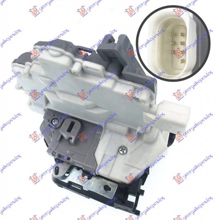 Incuietoare Usa Fata Centralizata 7pin - Seat Ibiza 2008 , 3c1837016a