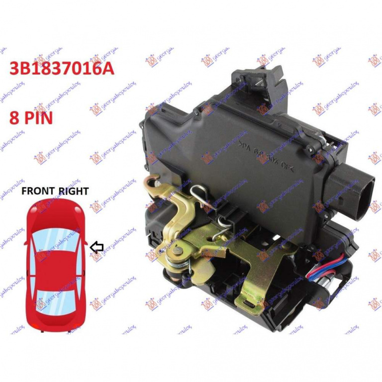 Incuietoare Usa Fata Centralizata - Vw Lupo 1998 , 6x1837014h