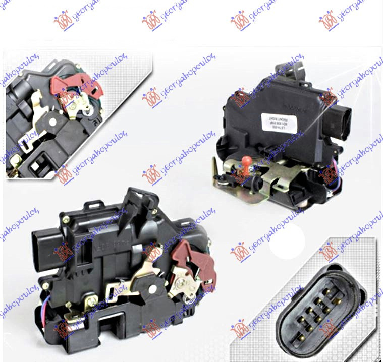 Incuietoare Usa Fata Electrica 9pin - Audi A4 2000 , 8n1837016b