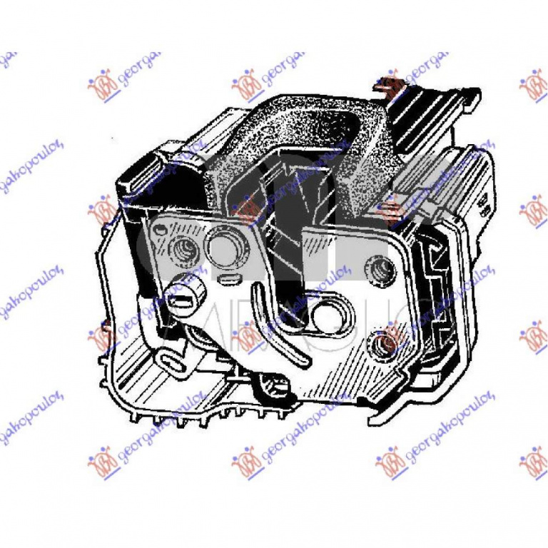 Incuietoare Usa Spate Centralizata 4pin - Fiat Doblo 2015 , 51873093