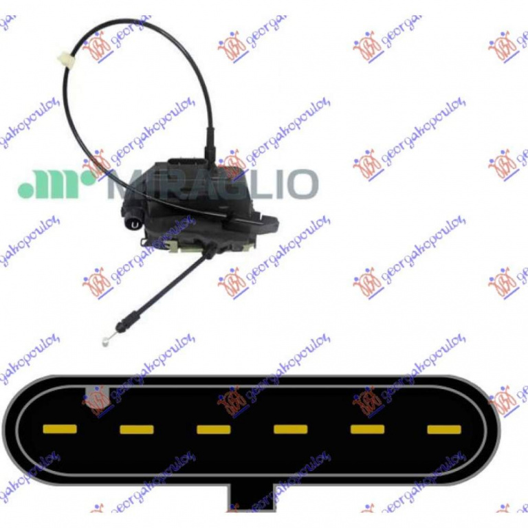 Incuietoare Usa Spate Centralizata 6pin - Renault Espace 2003 , 8200012859