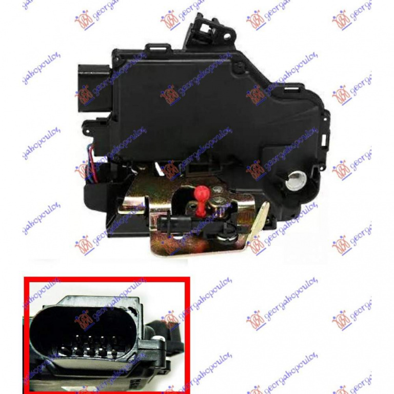 Incuietoare Usa Spate Centralizata 7pin - Audi A6 1997 , 4b0839016g