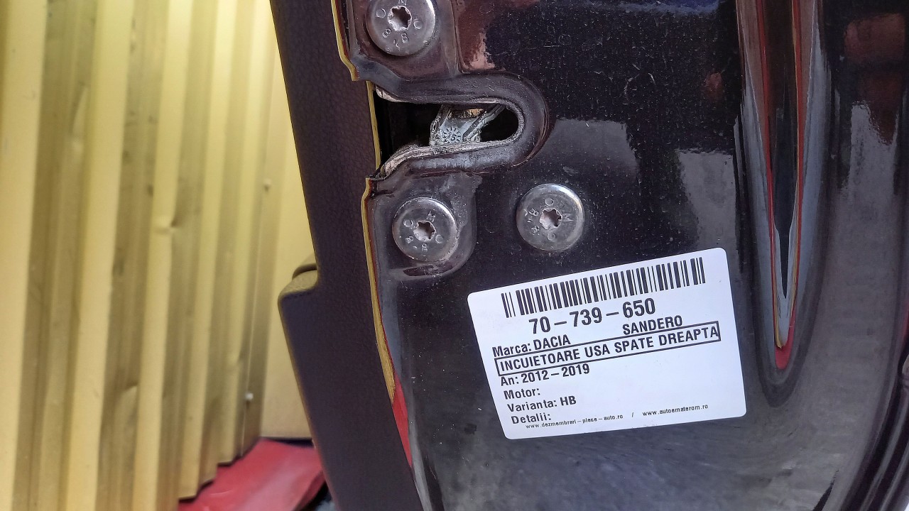 INCUIETOARE USA SPATE DREAPTA DACIA SANDERO - - (2012 2019)