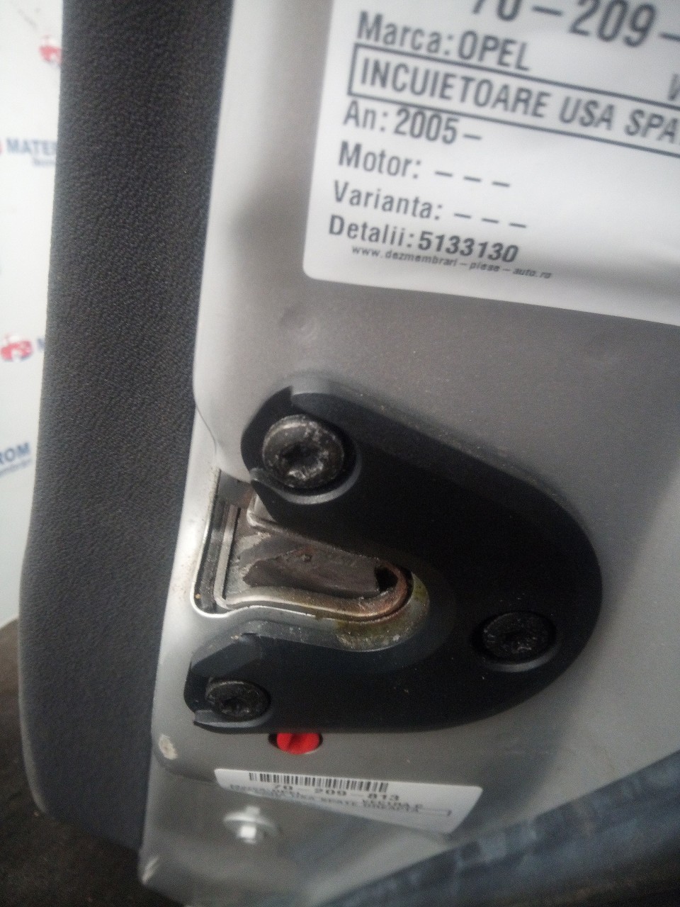 INCUIETOARE USA SPATE DREAPTA OPEL VECTRA C - - (2005 2008)