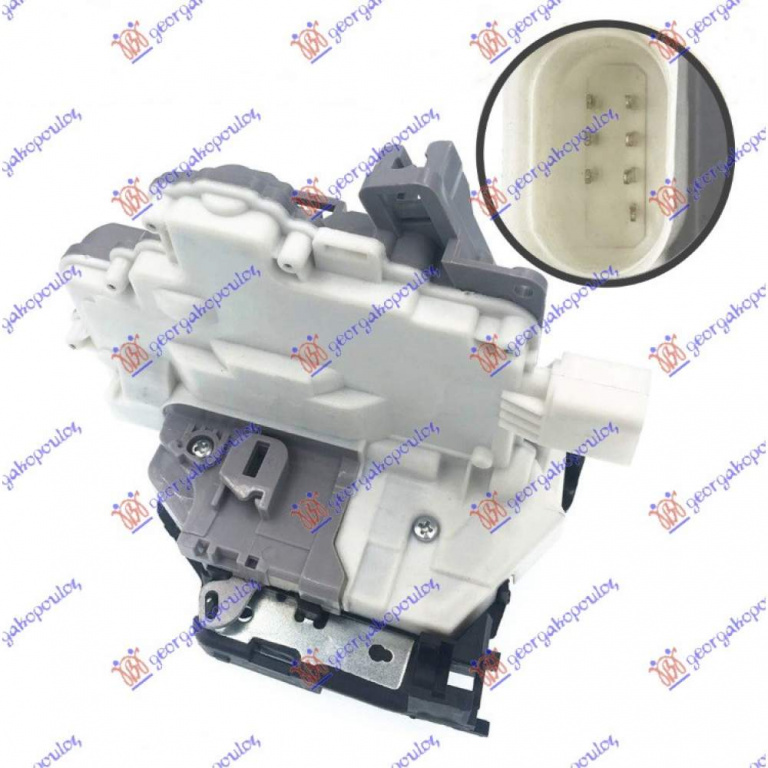 Incuietoare Usa Spate Electrica -09 7pin - Vw Tiguan 2007 , 8k0839016