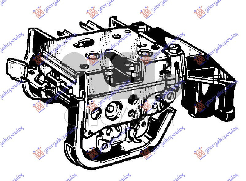 Incuietoare Usa Spate Electrica 4pin - Fiat Punto 1995 , 46415481