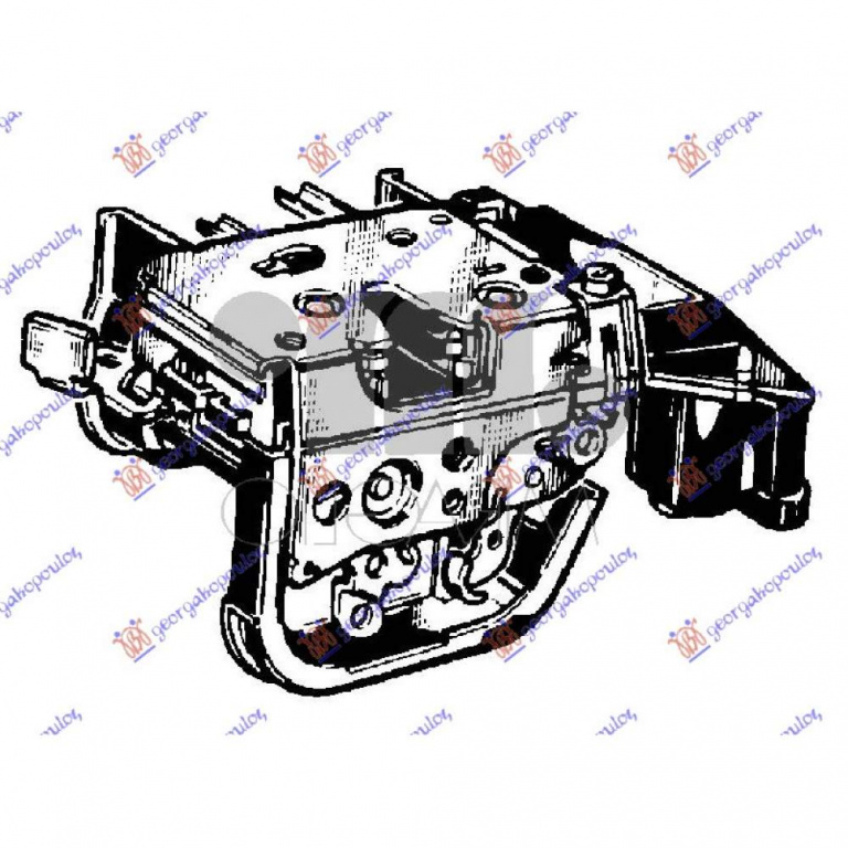 Incuietoare Usa Spate Electrica 4pin - Fiat Punto 1995 , 46415480