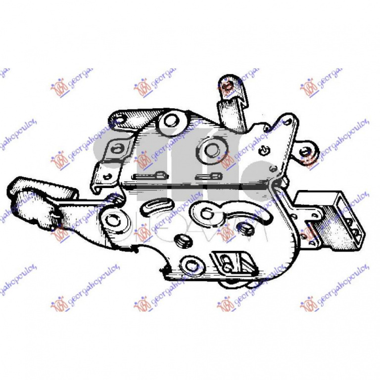 Incuietoare Usa Spate - Kia Shuma 1996 , 0k2a2-73-310